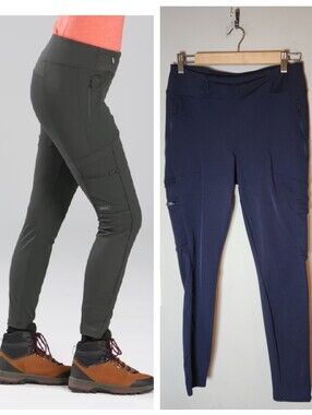 Forclaz Travel 500 Ultra Resistant Leggings Pants Navy Blue Trekking Est. Size M